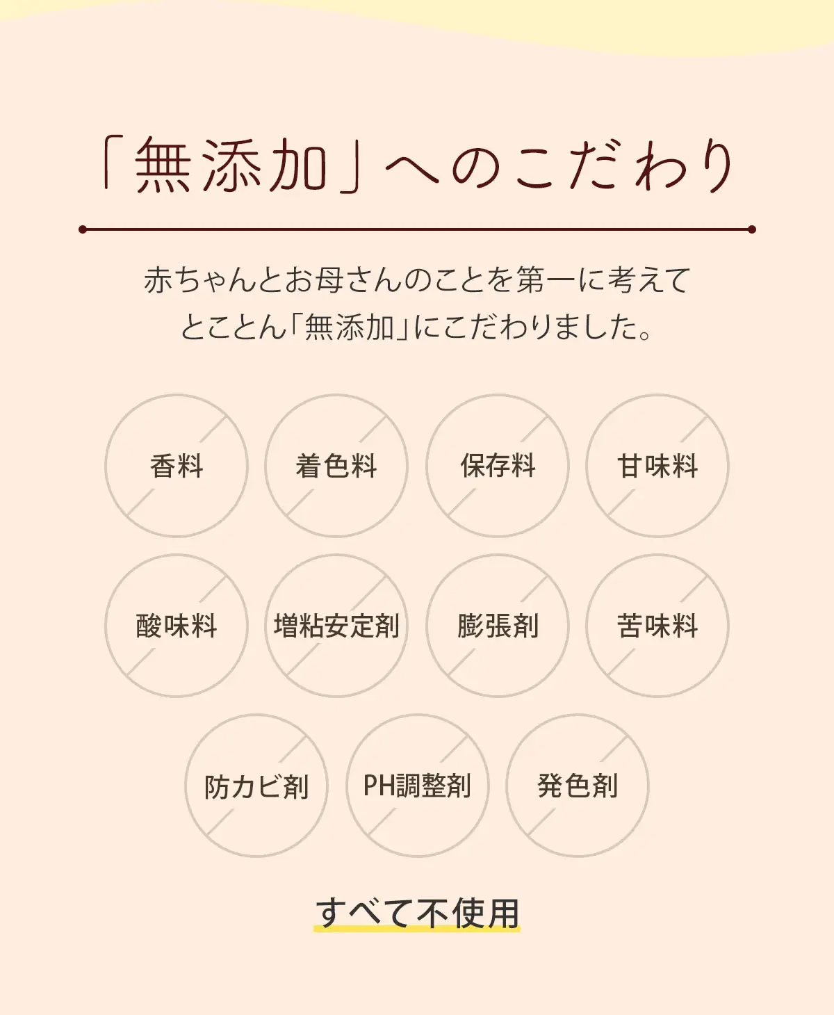 「無添加」へのこだわり